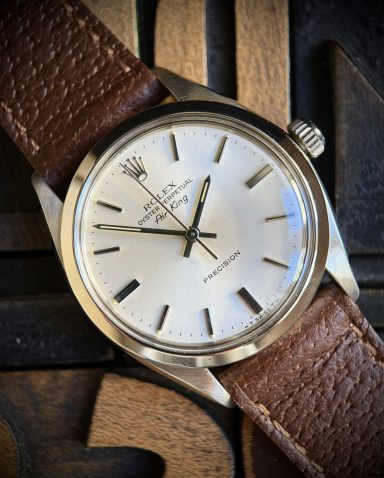 1982 Rolex Air King 5500 Silver Dial